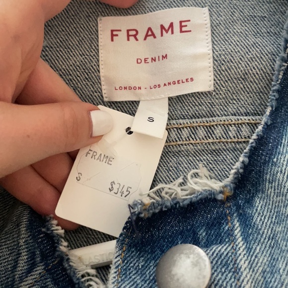 FRAME denim jean jacket size Small - NEVER WORN - Picture 4 of 4